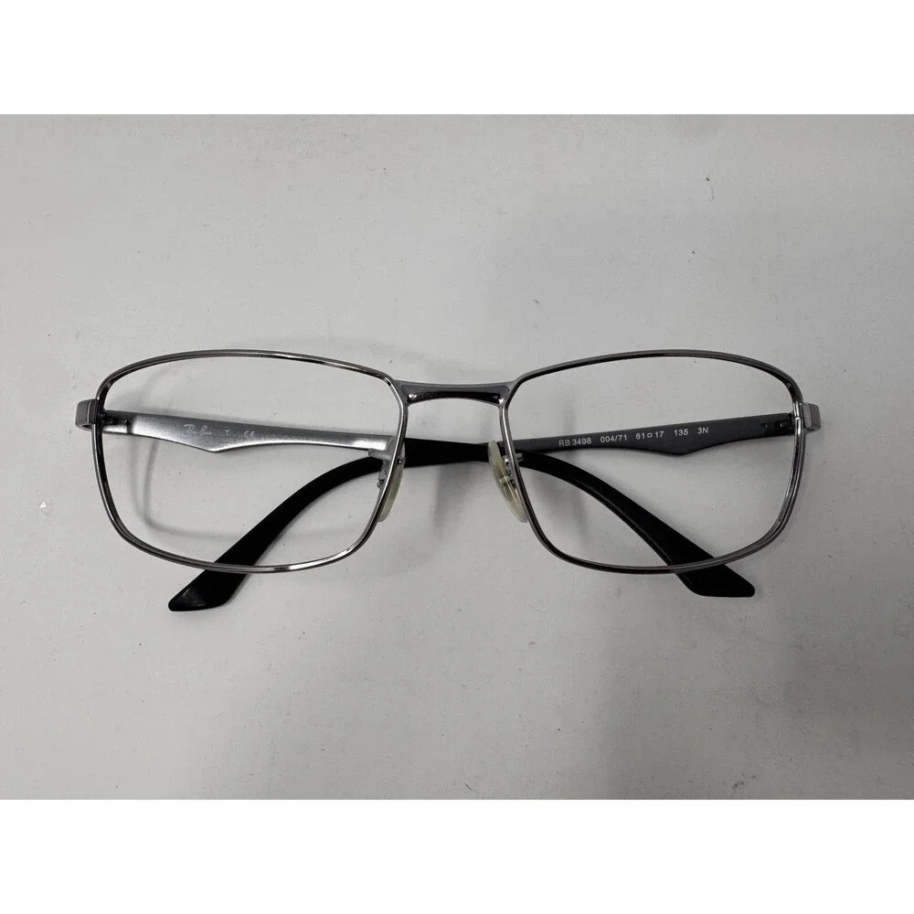 Ray-Ban RB3498 Sunglass Frames Only 61-17-135 Gunmetal 004/71
